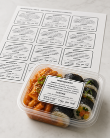 Vinyl Sheet Labels