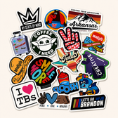 100 custom 3-inch vinyl stickers deal