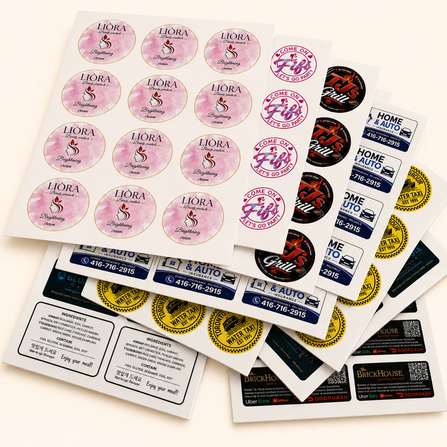 Custom Label Sheets