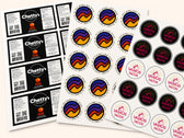 Custom paper labels on sheets for product boxes, bags and dry indoor packaging