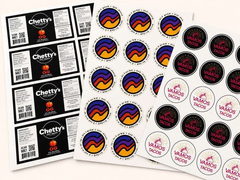 Paper Sheet Labels
