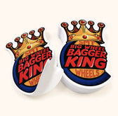 Custom wheel shop stickers with peel-away backing
