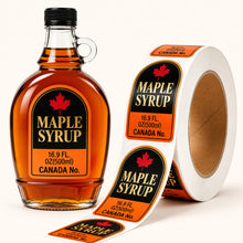 Durable custom plastic roll labels for bottles jars and product packaging