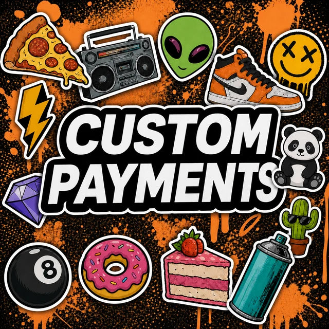 Custom Payments sticker artwork